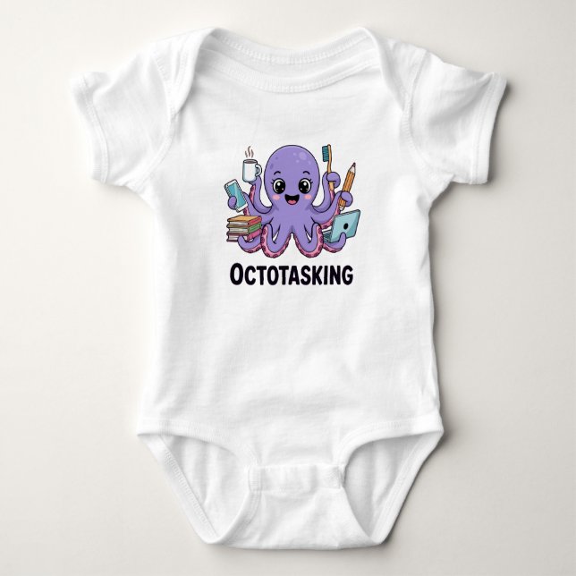 Die erstaunliche Kreatur im Multitasking-Modus Baby Strampler (Vorderseite)