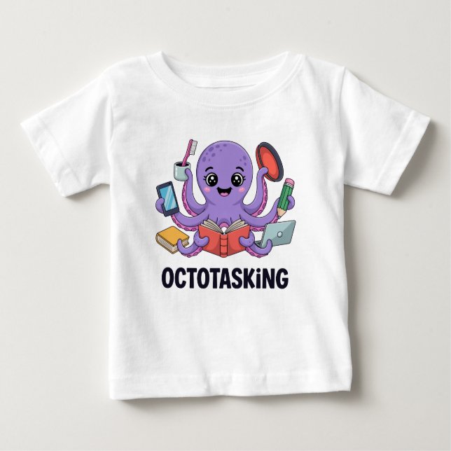 Die erstaunliche Kreatur im Multitasking-Modus Baby T-shirt (Vorderseite)
