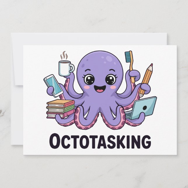 Die erstaunliche Kreatur im Multitasking-Modus Einladung (Vorderseite)