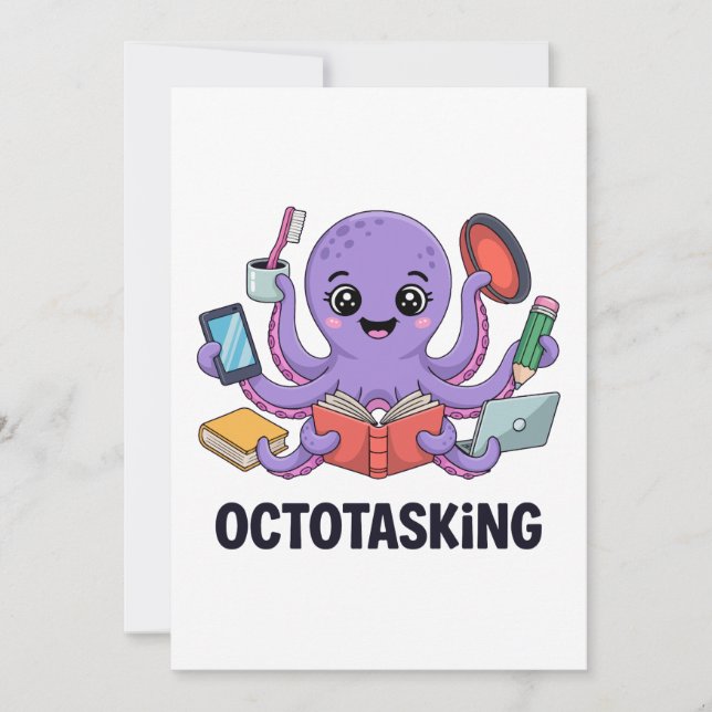 Die erstaunliche Kreatur im Multitasking-Modus Einladung (Vorderseite)