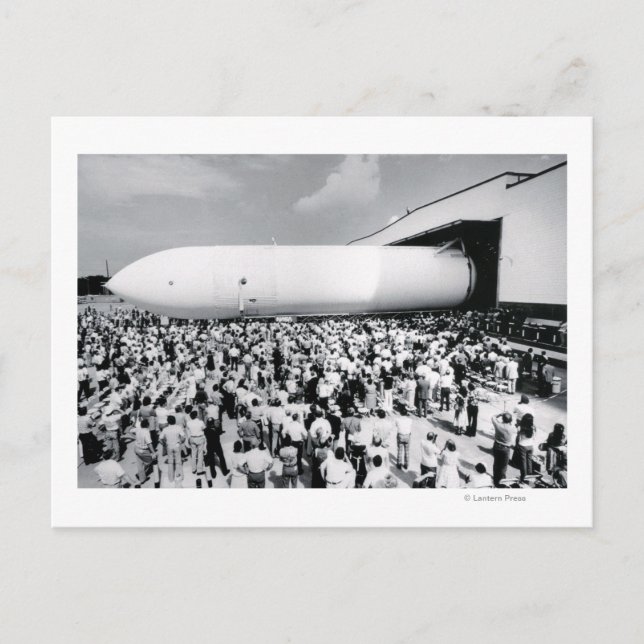 Die erste Außenkante der Raumfähre Postkarte (Vorderseite)