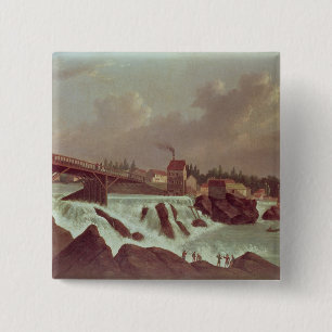 Die erste Baumwollspinnerei in Amerika Button