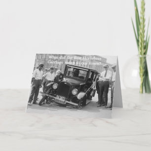 Die erste Beförderung ohne Pferde Karte