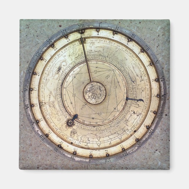 Die erste federgetriebene Uhr mit Sicherung, Sicht Magnet (Vorne)