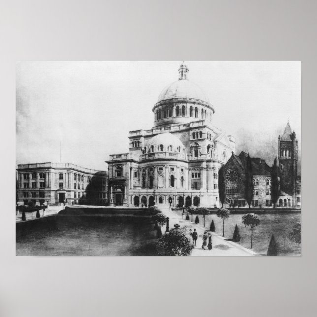 Die Erste Kirche Christi, Wissenschaftler in Bosto Poster (Vorne)