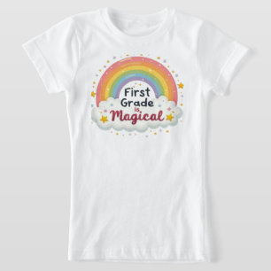 Die erste Klasse ist Magisch – Süßer Regenbogen T-Shirt
