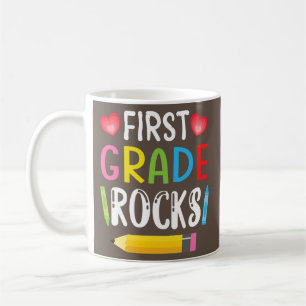 Die erste Klasse rockt Schüler Lehrer Willkommen z Kaffeetasse