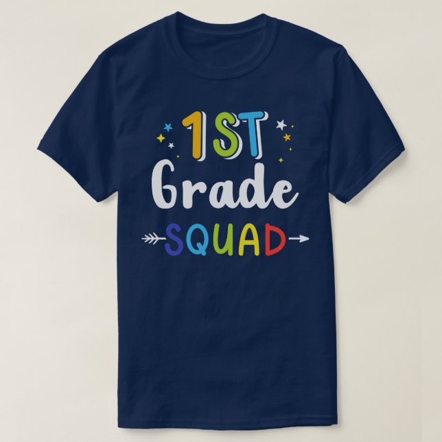 Die erste Klasse Truppe wird wieder in der Schule  T-Shirt (Design vorne)