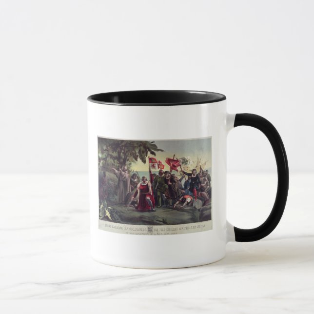 Die erste Landung von Columbus Tasse (Rechts)