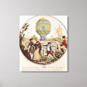 Die erste Luftreise durch Monsieur Francois Leinwanddruck