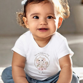 Die erste Muttertagslehre Personalisiert Baby T-shirt