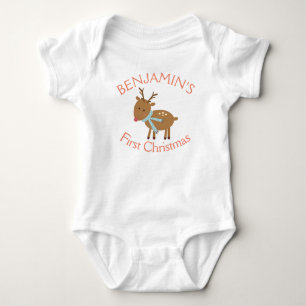 Die erste Niedliche Winterrutsche des Babys Baby Strampler