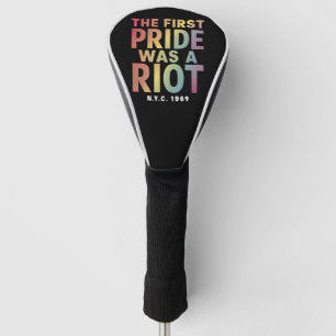 Die erste Pride war ein Aufruhr LGBT Gay Ally Rege Golf Headcover