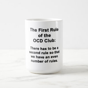 Die erste Regel des OCD Vereins Tasse