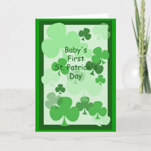 Die erste St. Patrick's Card des Babys Karte
