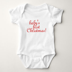 Die erste Weihnacht des Babys Baby Strampler