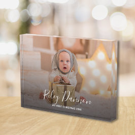 Die erste Weihnacht des Babys Fotoblock