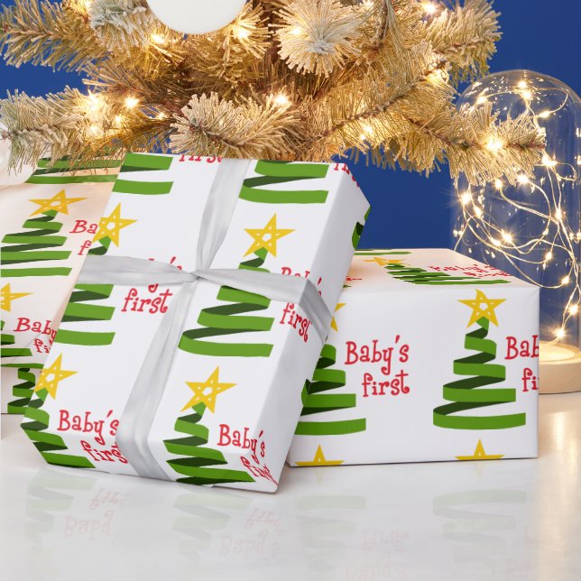 Die erste Weihnacht des Babys Geschenkpapier (Feiertage)