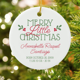 Die erste Weihnacht des Babys Keramik Ornament