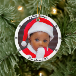 Die erste Weihnacht des Babys Keramik Ornament