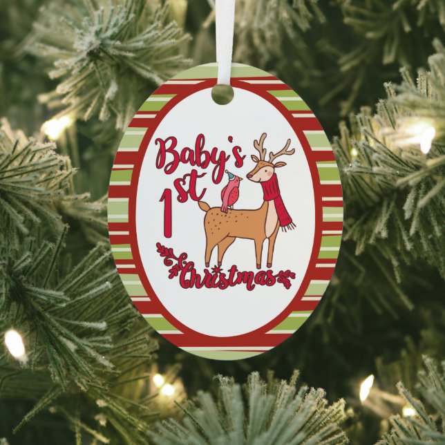 Die erste Weihnacht des Babys Ornament Aus Metall (InSitu)