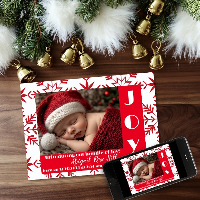 Die erste Weihnachtsankündigung des Babys Einladung (Baby's First Christmas Birth Announcement)