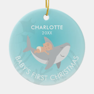 Die erste Weihnachtsfeier der Keramik des Babys Keramik Ornament