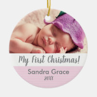 Die erste Weihnachtsfeier des Babys, maßgeschneide