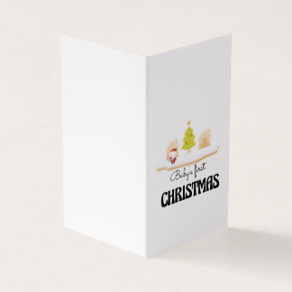 Die erste Weihnachtskarte des Babys