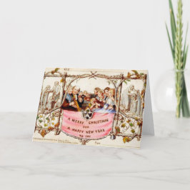 Die erste Weihnachtskarte Feiertagskarte