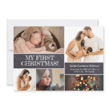 Die erste Weihnachtsklammertafel des Fotos