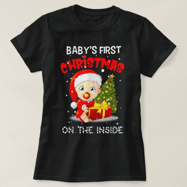 Die erste Weihnachtszeit des Babys auf der Inside  T-Shirt (Design vorne)