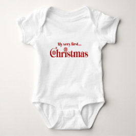 Die erste Weihnachtszeit des Babys Baby Strampler