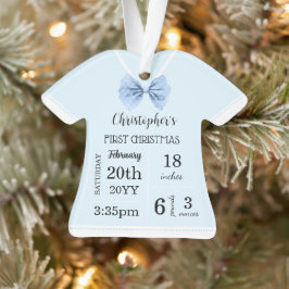 Die erste Weihnachtszeit des Babys mit Foto Ornament