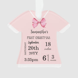 Die erste Weihnachtszeit des Babys mit Foto Ornament