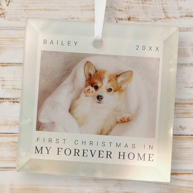 Die erste Weihnachtszeit des Hauses in ewig Zuhaus Ornament Aus Glas (Von Creator hochgeladen)