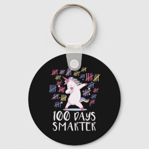 Die ersten 100 Tage der Schule Einhorn Schlüsselanhänger