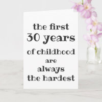 Die ersten 30 Jahre der Kindheit sind die schwerst