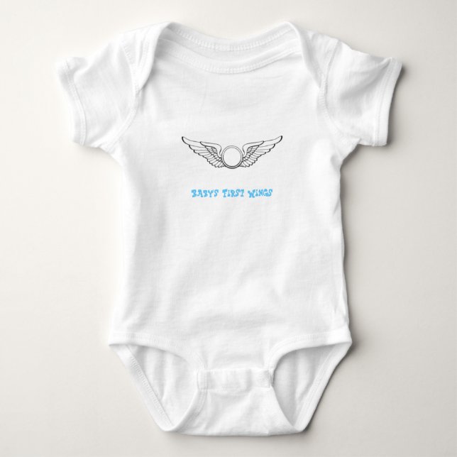 Die ersten Flügel des Babys Baby Strampler (Vorderseite)