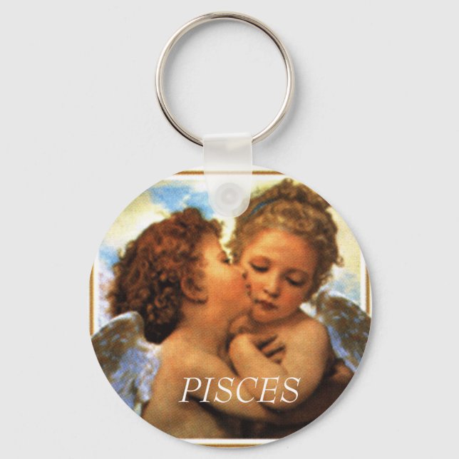 die ersten Kuss Engel, PISCES - Maßgeschneidert Schlüsselanhänger (Vorderseite)