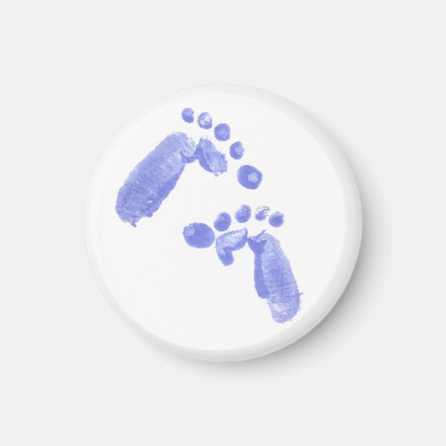Die ersten Schritte des Babys in Water Baby Feet F Magnet (Vorne)