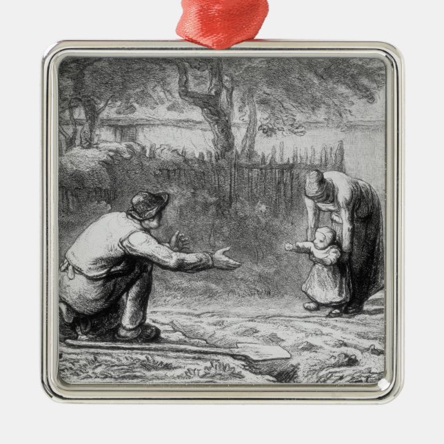 Die ersten Schritte Silbernes Ornament (Vorne)