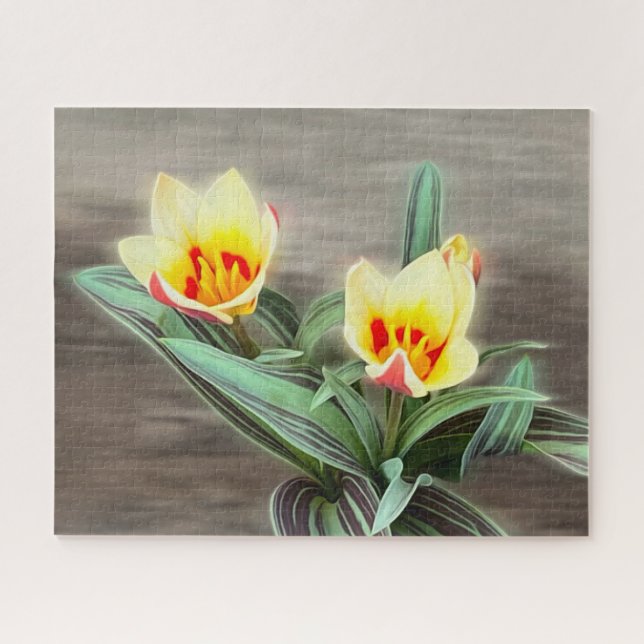 Die ersten Tulpen Puzzle (Horizontal)