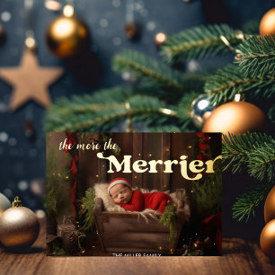 Die ersten Weihnachten des Kindes umso mehr das le Folien Feiertagskarte