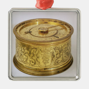 Die erster Frühling gefahrene Uhr mit Fusee, 1525 Ornament Aus Metall