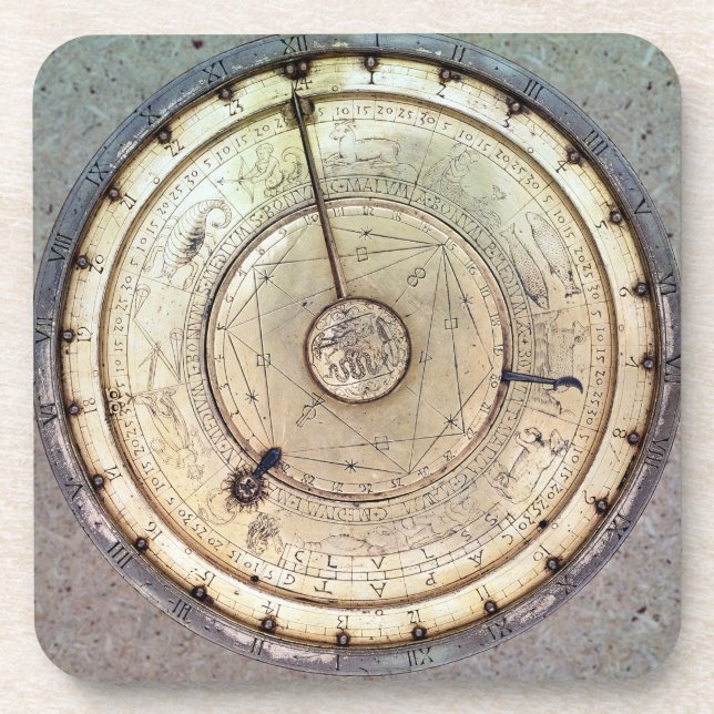 Die erster Frühling gefahrene Uhr mit Fusee, Untersetzer (Vorderseite)