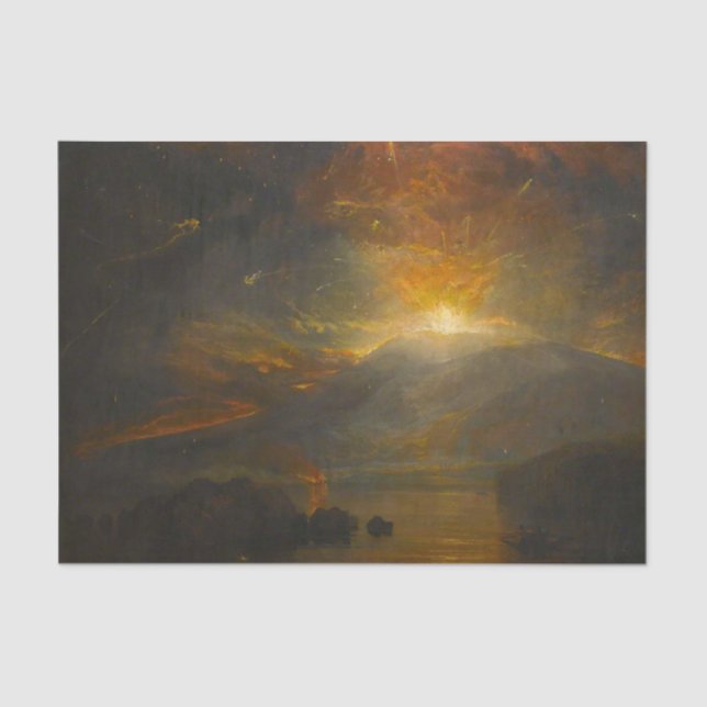 Die Eruption des Südfriergebirges durch Turner Seidenpapier (Vorderseite)