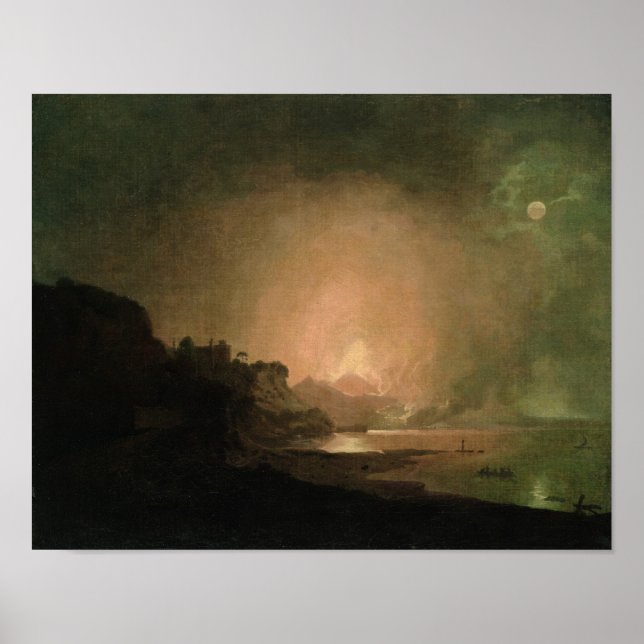 Die Eruption des Vesuv Poster (Vorne)