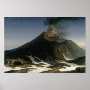 Die Eruption von Ätna Poster