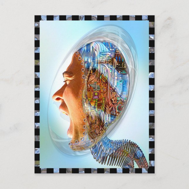 Die erwachende Postkarte (Vorderseite)